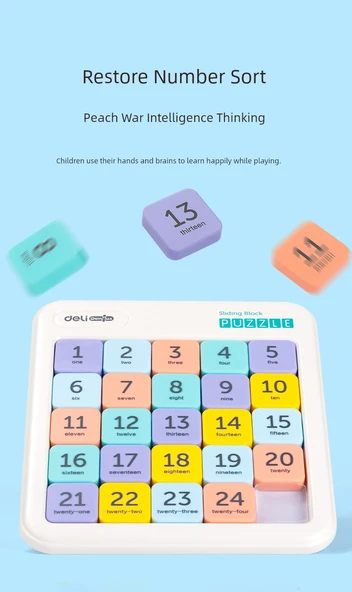 Manyetik Çocuk Kaydırmalı Puzzle Seti - Dördüncü Seviye Huarong Yolu + Üçüncü Seviye Rubik Küpü - 10