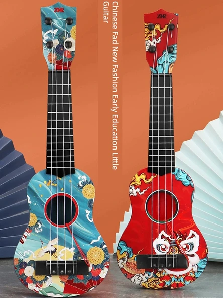 Çocuk Ukulele - 45cm Uçan Turna Tasarımı - Standart - 2