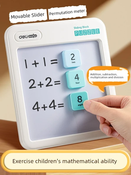 Manyetik Çocuk Kaydırmalı Puzzle Seti - Dördüncü Seviye Huarong Yolu + Üçüncü Seviye Rubik Küpü - 6