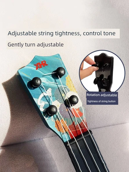 Çocuk Ukulele - 45cm Aslan Dansı Tasarımı - Standart - 5