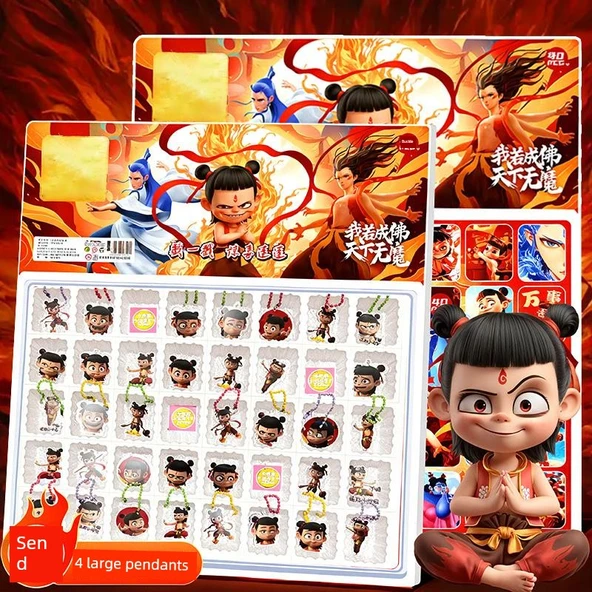 Nezha Sürpriz Kutu Oyuncak - [5 Kutu] Tide Play 40 Delikli - 20 Kolye