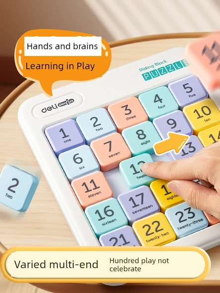 Manyetik Çocuk Kaydırmalı Puzzle Seti - Dördüncü Seviye Huarong Yolu + Üçüncü Seviye Rubik Küpü - 4