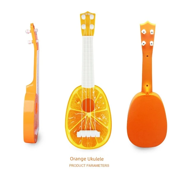 Çocuk Meyve Ukulele Gitar - Büyük Portakal