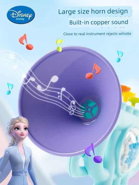 Disney Frozen Müzikli Tuşlu Hoparlör + 10 Delikli Mızıka + 8 Delikli Klarnet - 4