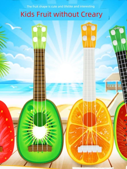 Çocuk Meyve Ukulele Gitar - Büyük Kivi - 5