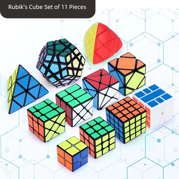 Yongjun 11 Parça Rubik Küp Seti