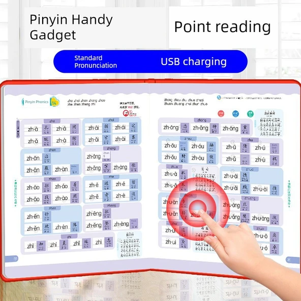 Çince Pinyin Yazım Eğitim Sesli Kitap - Temel 42 Sayfa Şarjlı - Resim 3