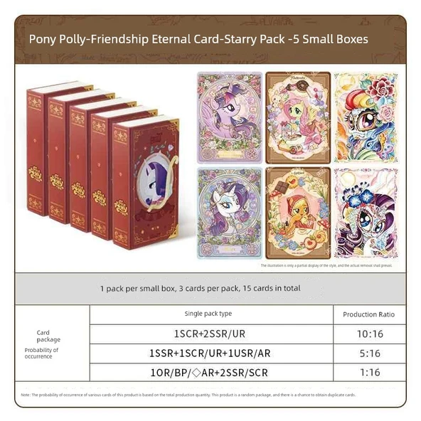 My Little Pony Pop Yıldızları Kart Oyunu - Yıldız Paketi 5 Küçük Kutu