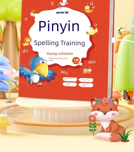 Çince Pinyin Yazım Eğitim Sesli Kitap - Temel 42 Sayfa Şarjlı - Resim 8