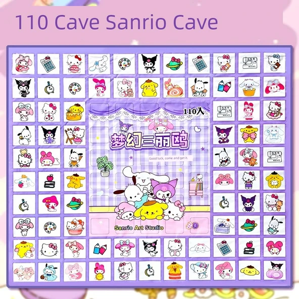 Nezha Mağarası Müzik Kör Kutu - 110 Delikli Mor Sanrio Mağarası Müzik