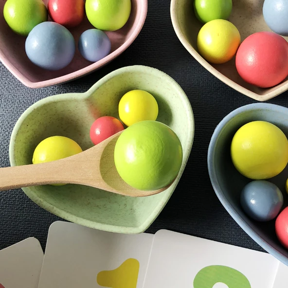 Montessori Boncuklu Balık Tutma ve Hafıza Oyunu - 4