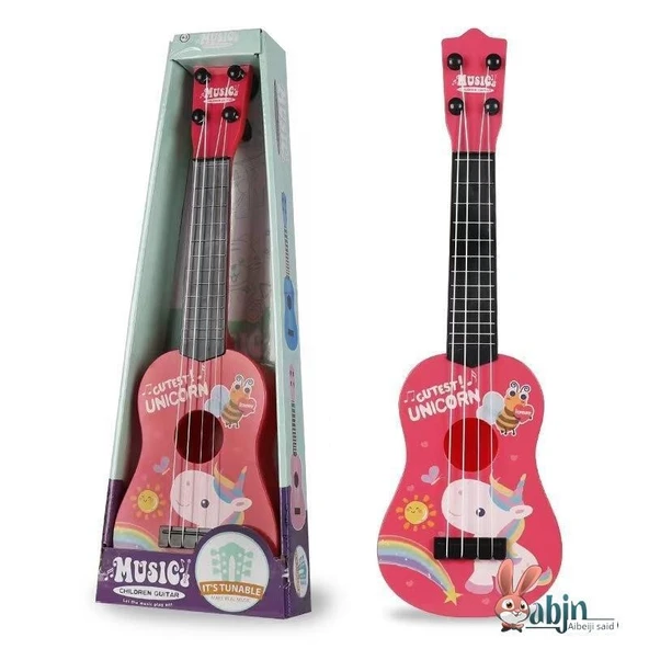 Çocuk Karikatür Ukulele - Pembe Pony