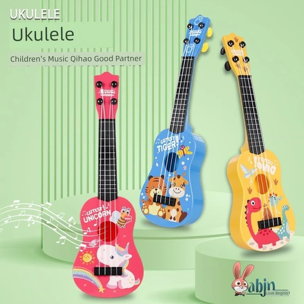 Çocuk Karikatür Ukulele - Pembe Pony - 2