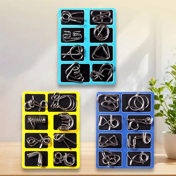 Zeka Oyuncak Seti - Paket A+B+C - 3 Set 24 Parça