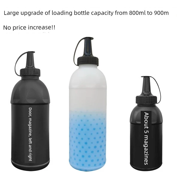 7-8mm Su Bombası Hızlı Doldurma Aparatı - 600ml Beyaz Kompresyon Şişe - 4