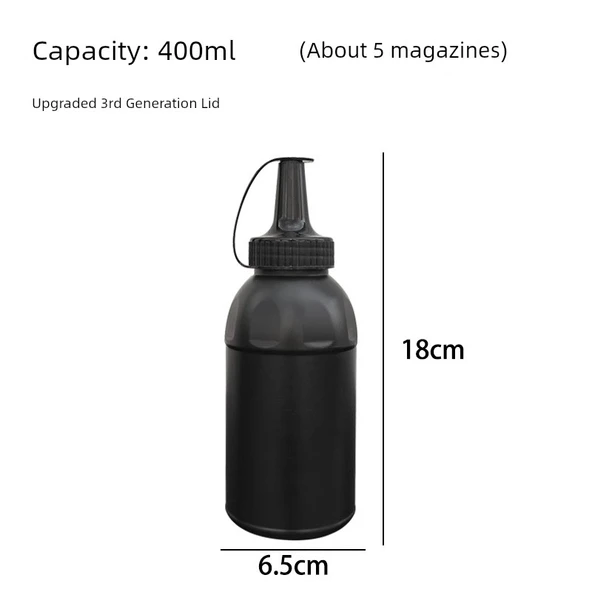 7-8mm Su Bombası Hızlı Doldurma Aparatı - 400ml Siyah