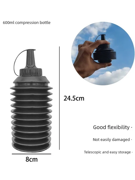 7-8mm Su Bombası Hızlı Doldurma Aparatı - 600ml Beyaz Kompresyon Şişe - 11