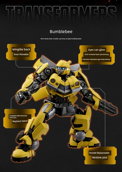 Transformers Film 1 Megatron Yapı Taşları Mecha Model Oyuncak - Resim 8