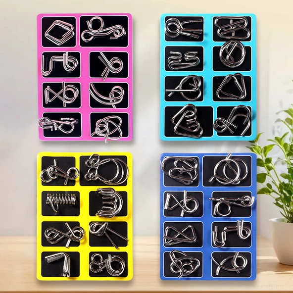 Zeka Oyuncak Seti - Paket A+B+C+D - 4 Set 32 Parça