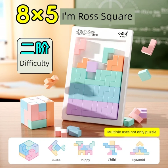 Dijital Klotski Manyetik Bulmaca - Büyük 8*5 Tetris