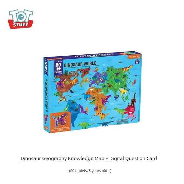 Dinozorlarla Yürüyüş Eğitici Puzzle - 80 Parça - 5 Yaş+