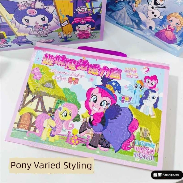 Manyetik Giydirme Sessiz Kitap - Pony Çeşitli Stil