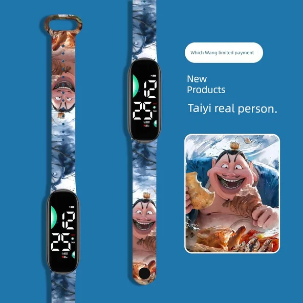 Nezha Anime Su Geçirmez Çocuk Saati - Taiyi Gerçek Kişisi
