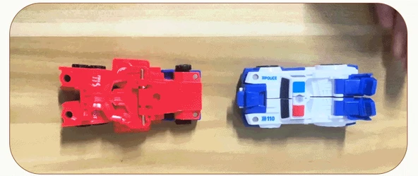 Manyetik Yamalı Dönüşen Araba Robot Oyuncak - 2'si 1 Arada Manyetik Dönüşen Robot - 9