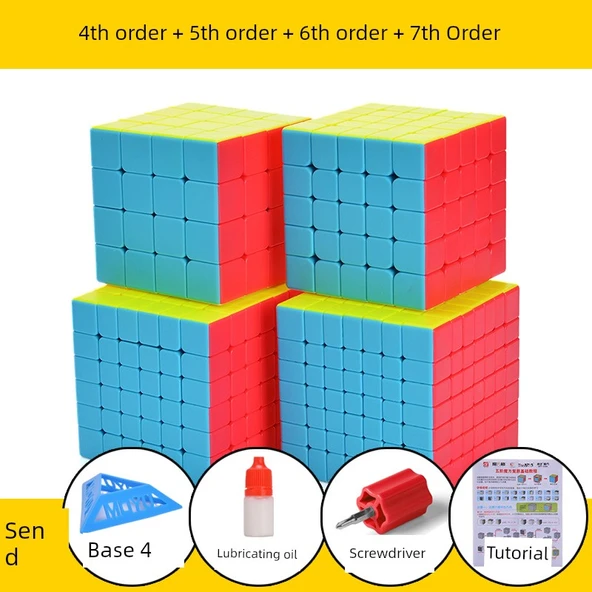 Qiyi Qifan 4, 5, 6 ve 7. Sıra Rubik Küp Seti