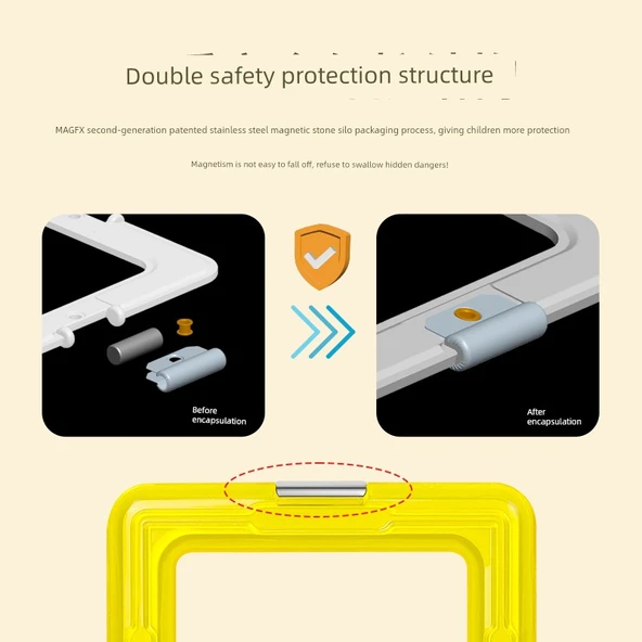 Manyetik Küp Blok Oyuncak - Mor Küp (6 Adet) - Resim 4