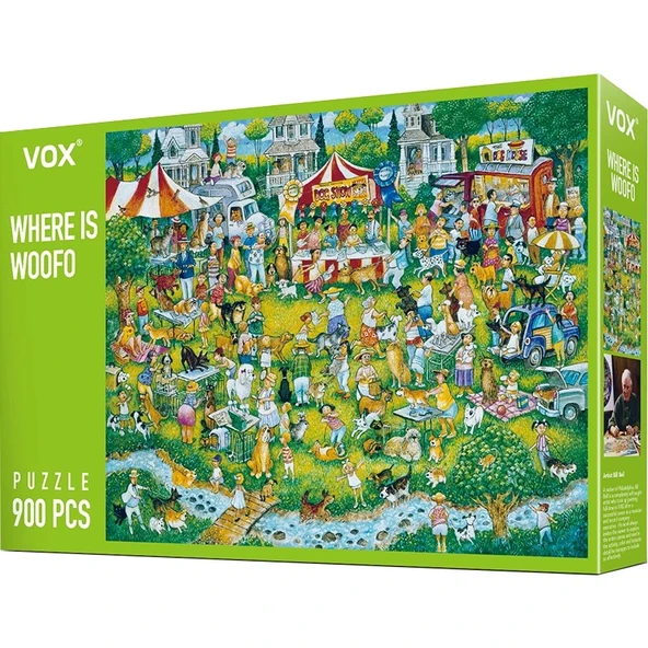 900 Parça Puzzle - Köpek Gösterisi