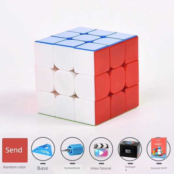 3x3 Rubik Küpü - Renkli - Manyetik Güçlendirilmiş Üçüncü Seviye
