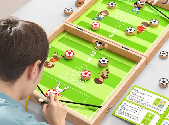 5'i 1 Arada Çocuk Oyuncak Seti - 210 Parça 3D Mıknatıslı Yapbozlu Elastik Satranç - Resim 7