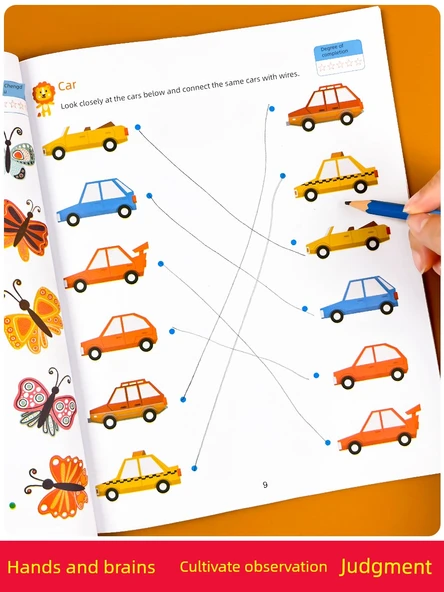 Çocuklar İçin Saat Öğrenme Oyunu - Grafik Tanımlama Tek Kitap - 4