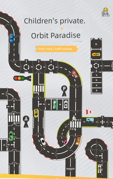 3D Trafik Kartlı Şehir İçi Raylı Sistem Oyun Seti - 8