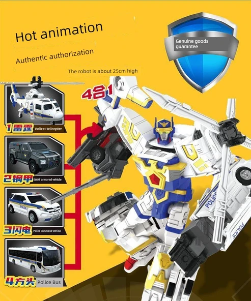 15cm Oyun Hazine King Kong Robot Oyuncak - 9