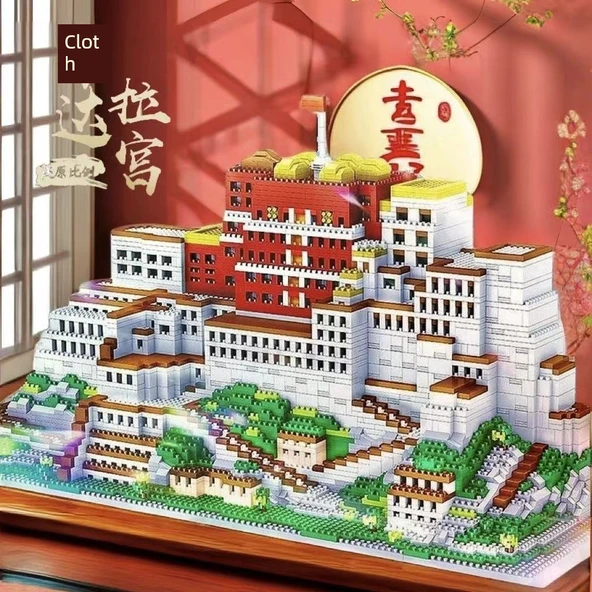 Potala Sarayı 16888 Parça Yapı Taşları + Lambalar - 2