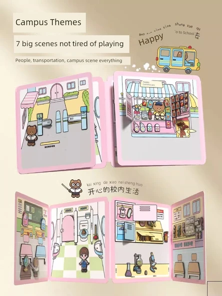 Yeni Eva Kedi Evlat Ediniyor Keçeli Yapıştırma Kitabı - Sınırsız Çubuk - Resim 3