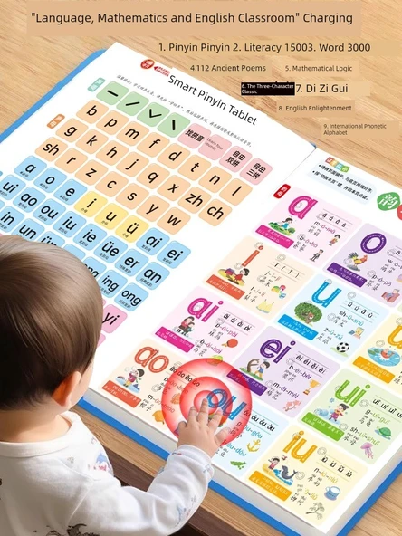 Şarj Edilebilir Çok Yönlü Erken Eğitim Sesli Kitap - Resim 3