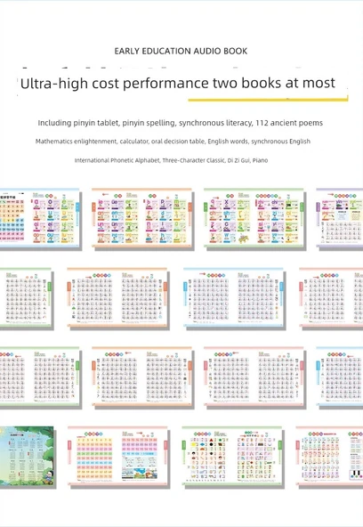 Şarj Edilebilir Çok Yönlü Erken Eğitim Sesli Kitap - Resim 10