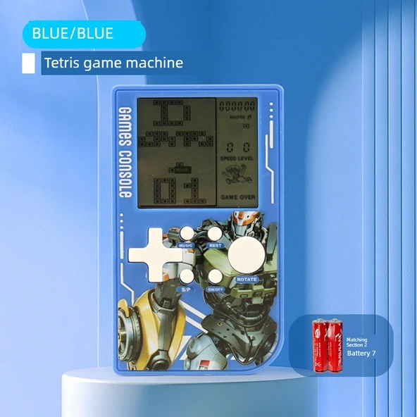 Tetris El Konsolu - Orta Mavi - Pilli