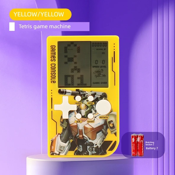 Tetris El Konsolu - Orta Sarı - Pilli