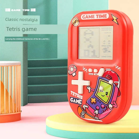 Tetris El Konsolu - Saplı Mavi - Şarjsız - 4