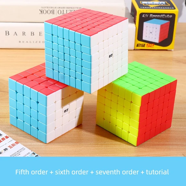Rubik Küp Seti - 5., 6., 7. Seviye + Eğitim