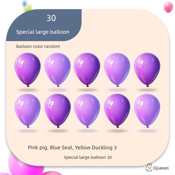 Çocuklar İçin Eğitici Oyuncak Araba Seti - 30 Özel Balon (Araba Yok)