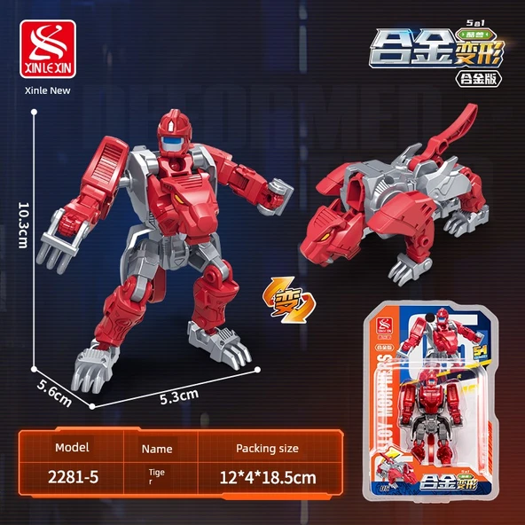Alaşımlı Dönüşen Robot Kaplan-5