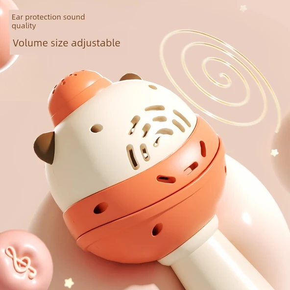 Çocuk Karaoke Mikrofon Oyuncak - Kapibara Mavi - Bluetooth USB - Resim 6