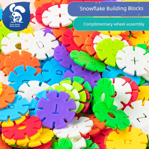 Çocuk Kar Tanesi Yapı Blokları Puzzle Oyuncak - 1500 Parça - 2