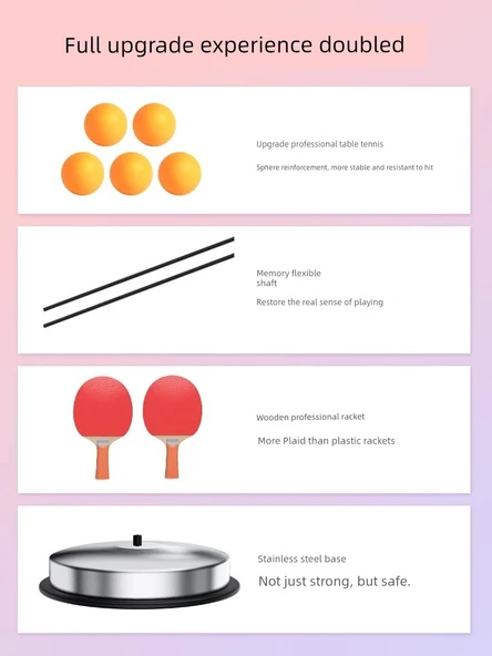 Yaşlı Egzersiz Oyuncak Seti - Metal Tabanlı Çocuk (4 Top + Özel Ahşap Raket + Yükseklik Ayarlı) - 7