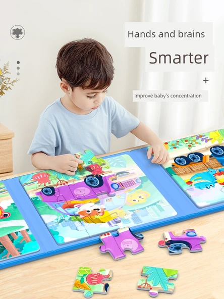 Manyetik Çocuk Puzzle - Sevimli Hayvanlar [0-3 Yaş] - 3